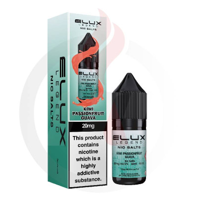 Elux Kiwi Passionfruit Guava Salt 20mg 10ml Elux Kiwi Passionfruit Guava Salt 20mg 10ml
