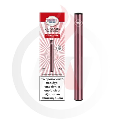 Dinner Lady Strawberry Ice Disposable Vape Pen 20Mg 1.5ml