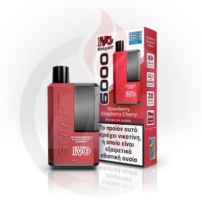 IVG Smart 6000 Strawberry Raspberry Cherry 20mg 2ml+10ml