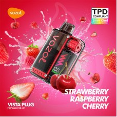 Vozol Vista Plug 20mg 2ml Kit + 10ml e liquid Strawberry Raspberry Cherry